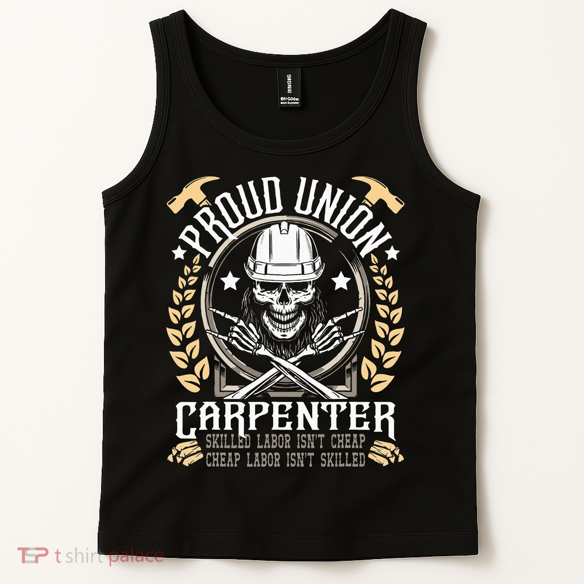 Proud Union Carpenter Woodworking Carpentry Woodworker Tank Top