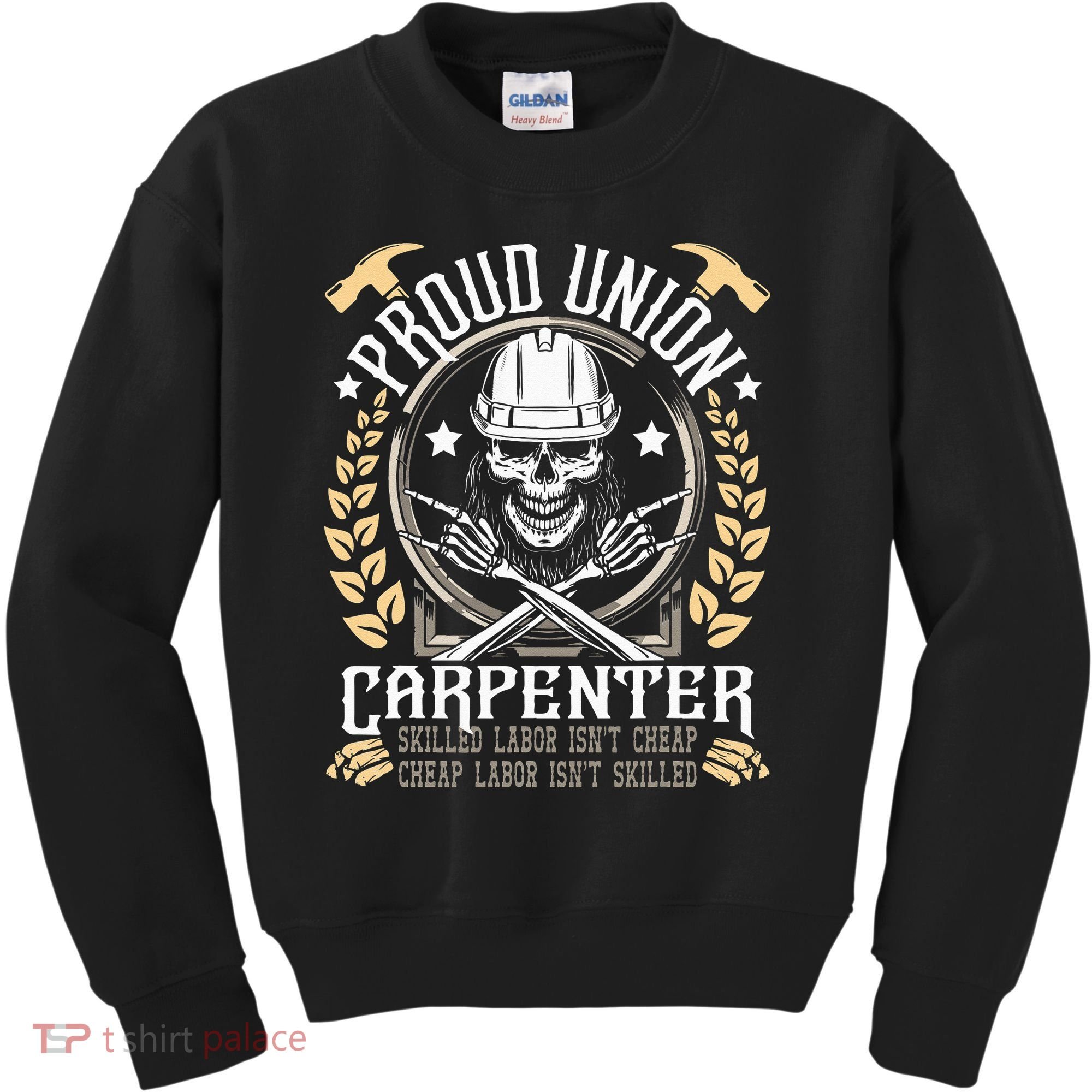 Proud Union Carpenter Woodworking Carpentry Woodworker Kids Sweatshirt