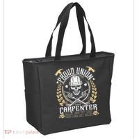 Proud Union Carpenter Woodworking Carpentry Woodworker Tote Bag thumb 2