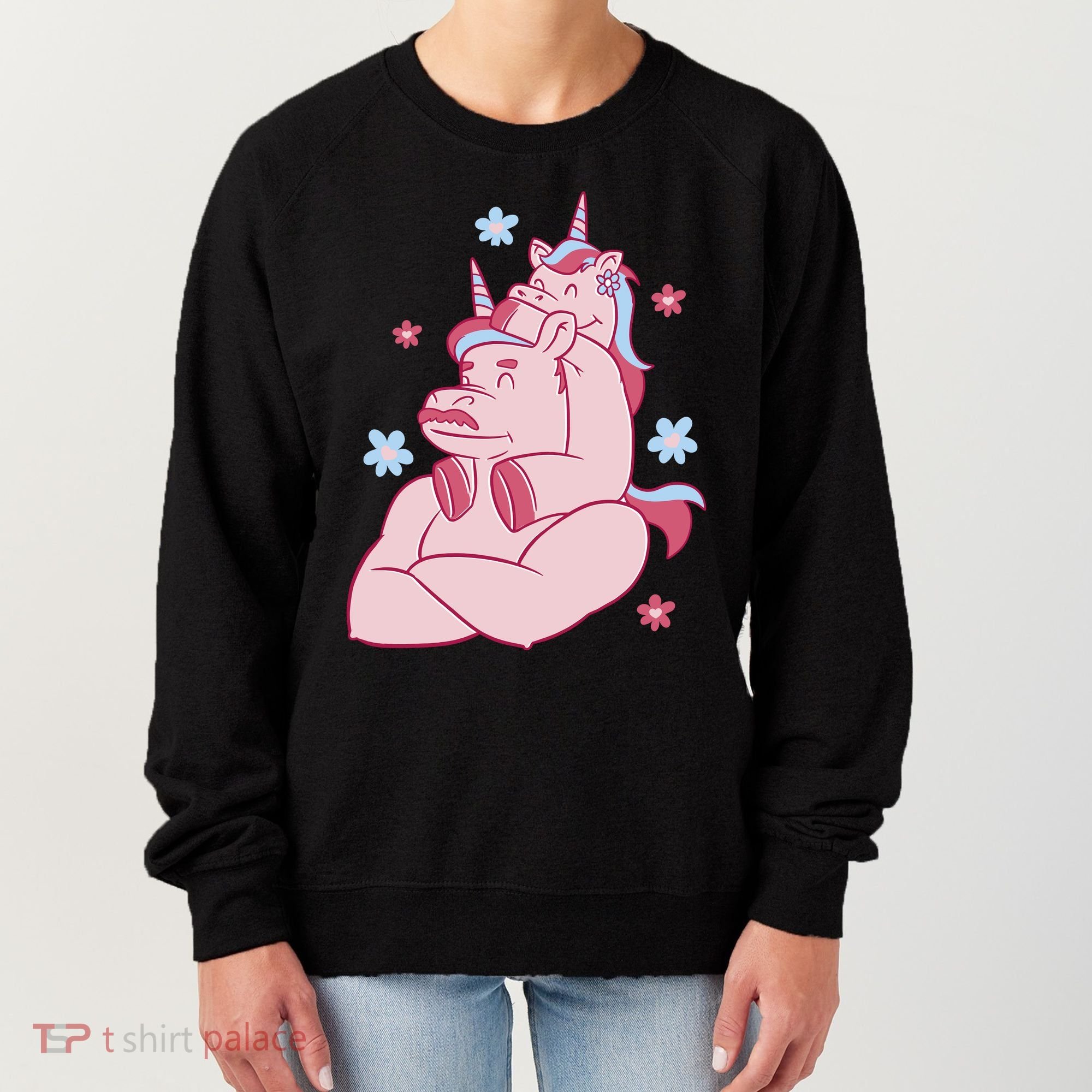 Papa Unicorn Cute Gift Women's Sweatshirt