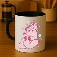 Papa Unicorn Cute Gift Coffee Mug thumb 4