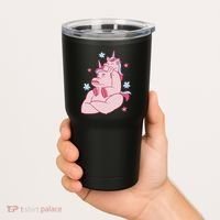 Papa Unicorn Cute Gift Tumbler thumb 2