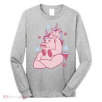 Papa Unicorn Cute Gift Long Sleeve Shirt thumb 0