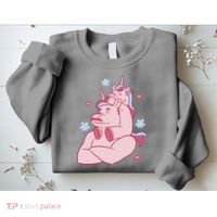 Papa Unicorn Cute Gift Sweatshirt thumb 2