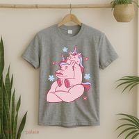 Papa Unicorn Cute Gift T-Shirt thumb 2