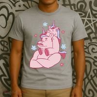 Papa Unicorn Cute Gift T-Shirt thumb 3