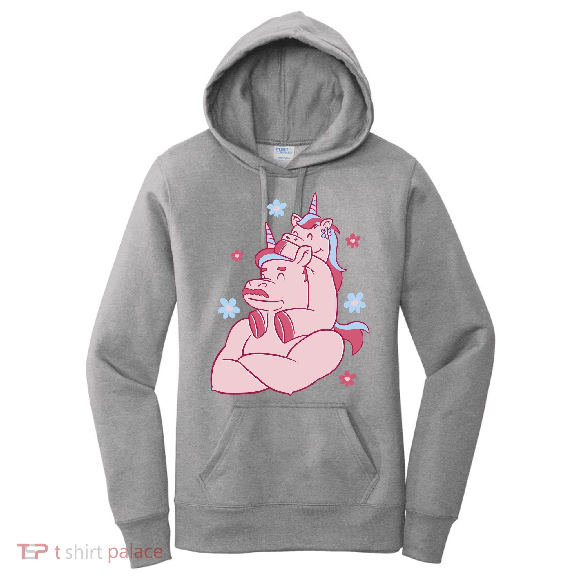 Papa Unicorn Cute Gift Women's Hoodie