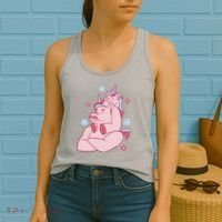 Papa Unicorn Cute Gift Women's Tank Top thumb 2