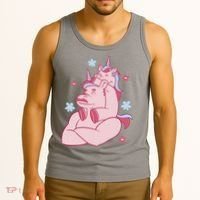 Papa Unicorn Cute Gift Tank Top thumb 3