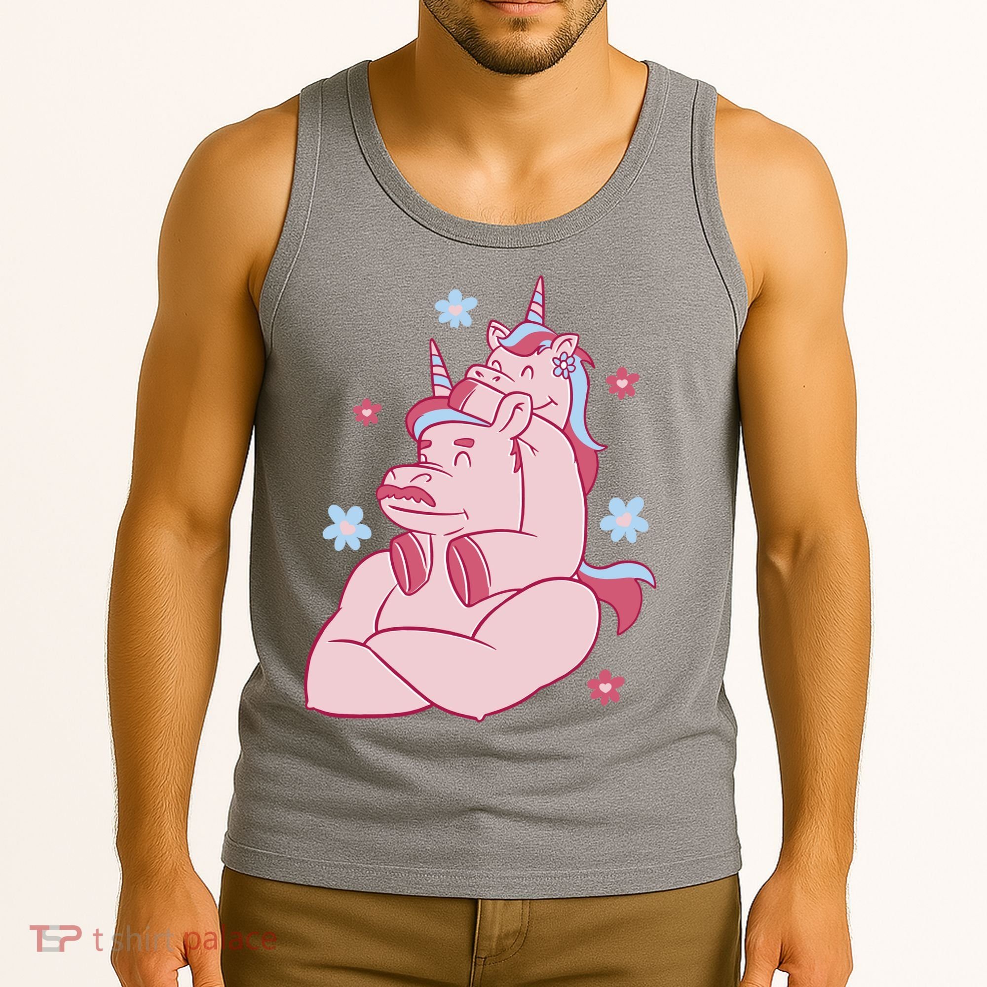 Papa Unicorn Cute Gift Tank Top
