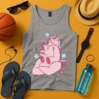 Papa Unicorn Cute Gift Tank Top thumb 4