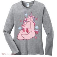Papa Unicorn Cute Gift Women's Long Sleeve Shirt thumb 0