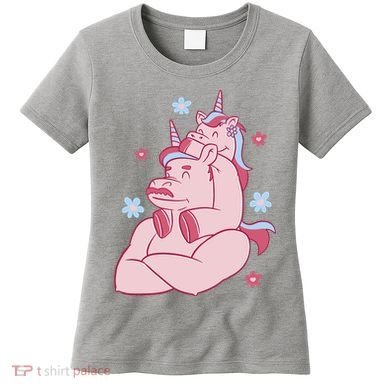 Papa Unicorn Cute Gift Women's T-Shirt