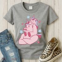 Papa Unicorn Cute Gift Women's T-Shirt thumb 3