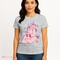 Papa Unicorn Cute Gift Women's T-Shirt thumb 4