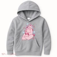 Papa Unicorn Cute Gift Kids Hoodie thumb 0