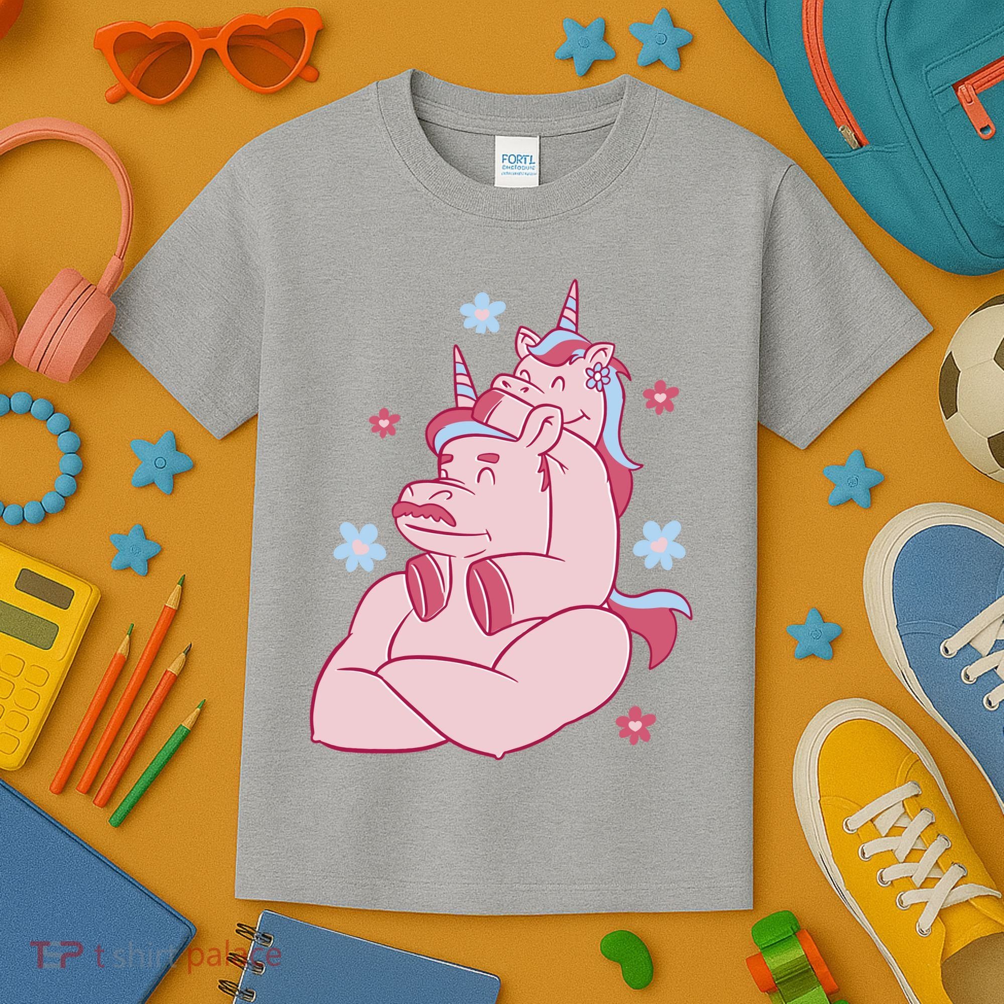 Papa Unicorn Cute Gift Kids T-Shirt