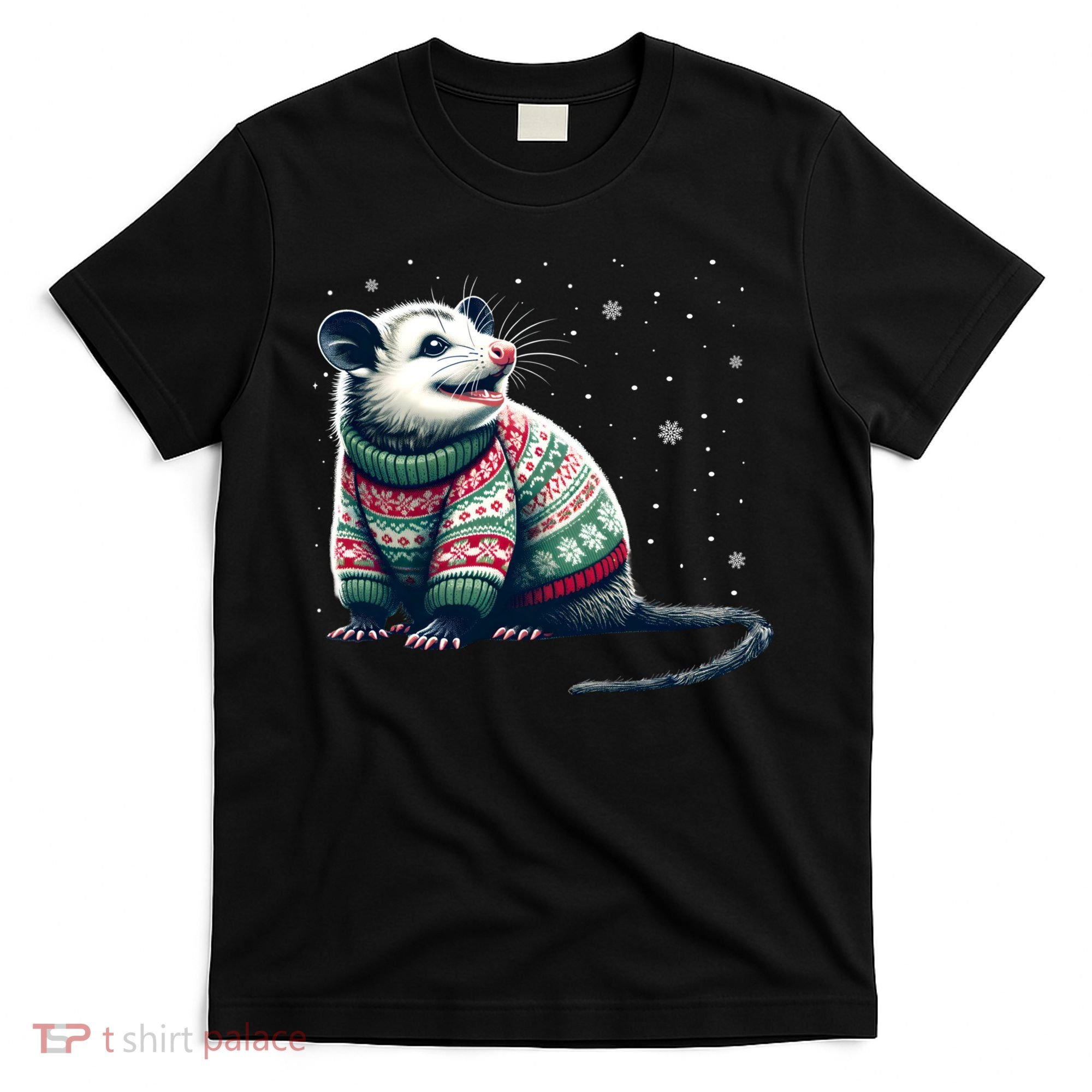 Possum Ugly Christmas Sweater Opposum Lover Rodent Owner T-Shirt
