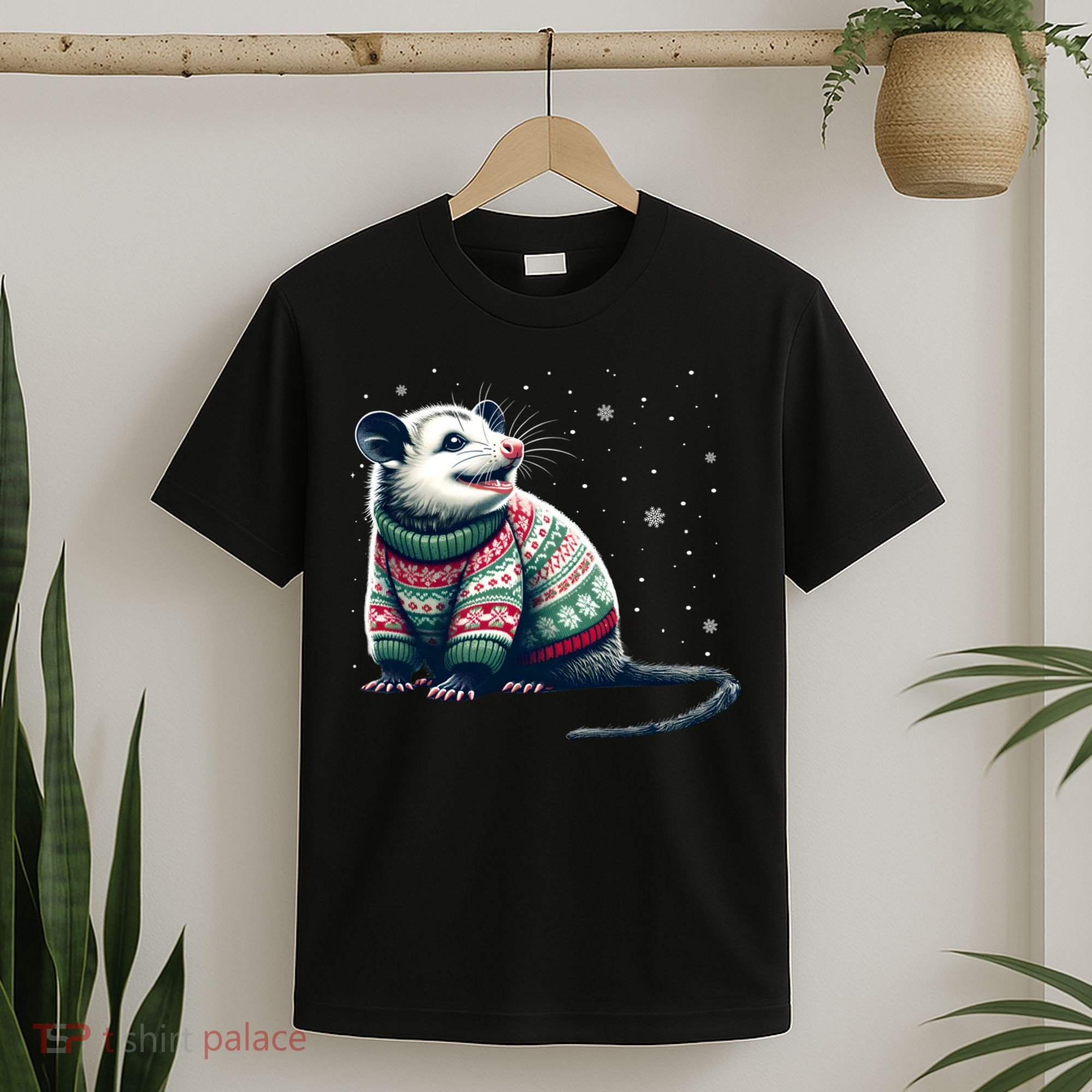 Possum Ugly Christmas Sweater Opposum Lover Rodent Owner T-Shirt