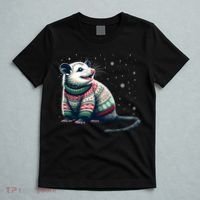 Possum Ugly Christmas Sweater Opposum Lover Rodent Owner T-Shirt thumb 5