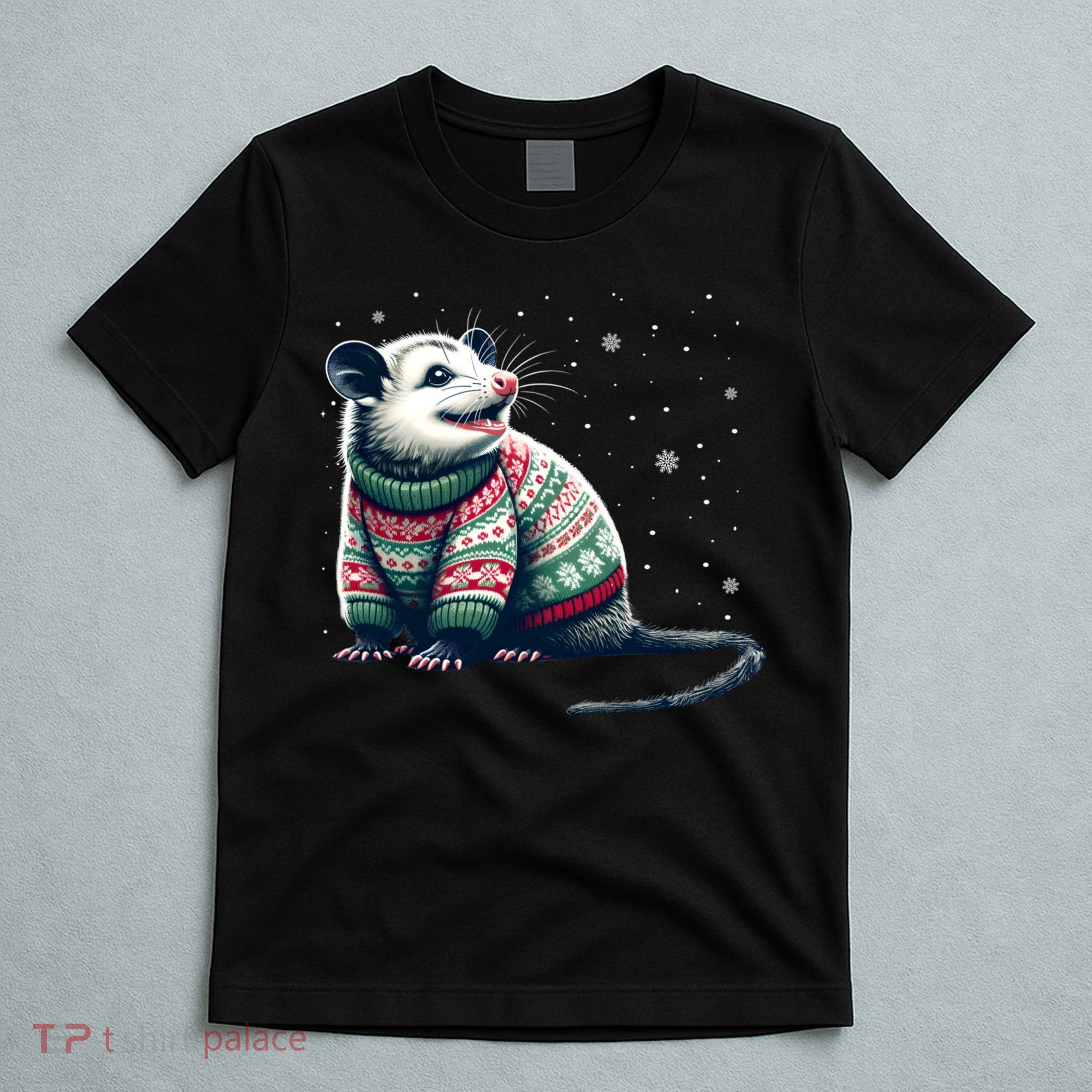 Possum Ugly Christmas Sweater Opposum Lover Rodent Owner T-Shirt