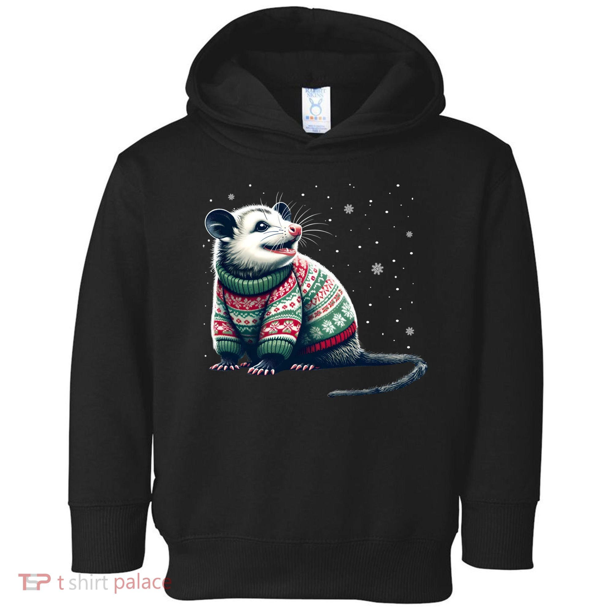 Possum Ugly Christmas Sweater Opposum Lover Rodent Owner Toddler Hoodie