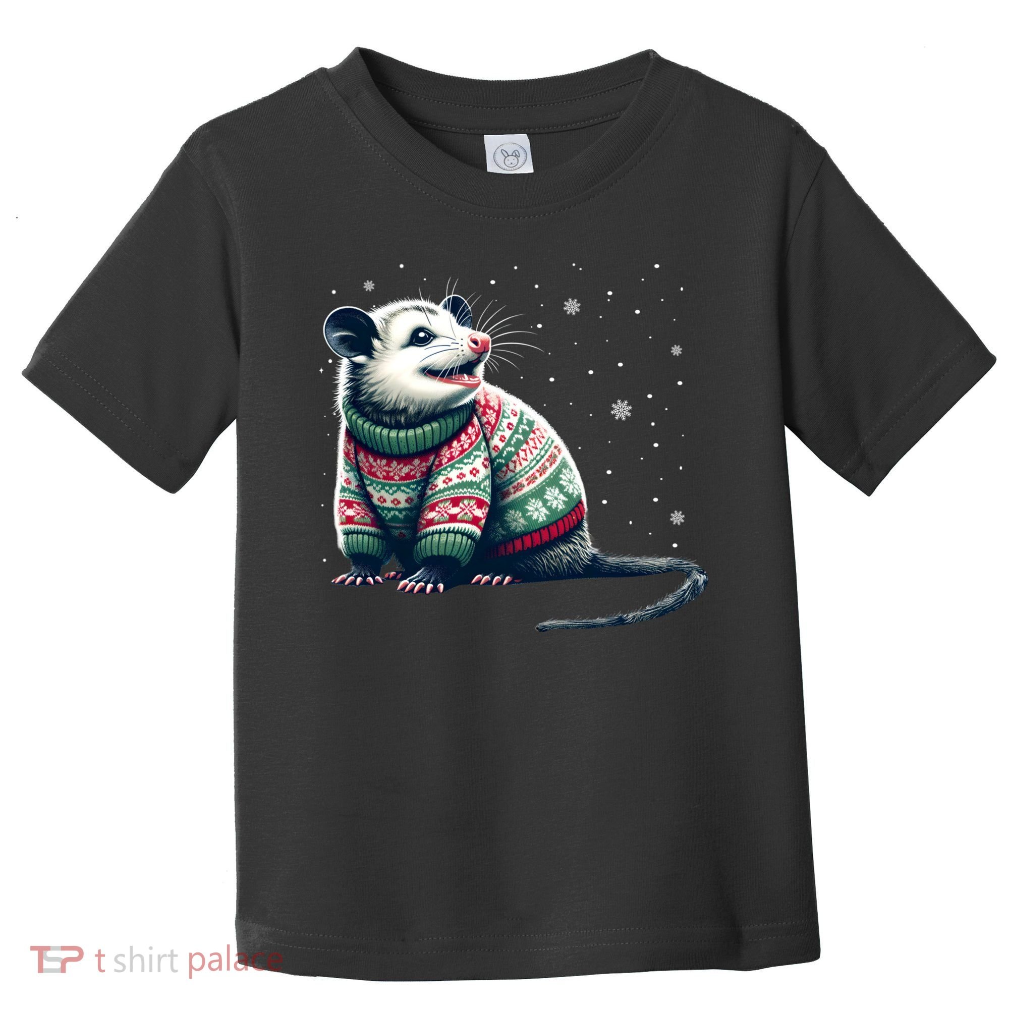 Possum Ugly Christmas Sweater Opposum Lover Rodent Owner Toddler T-Shirt