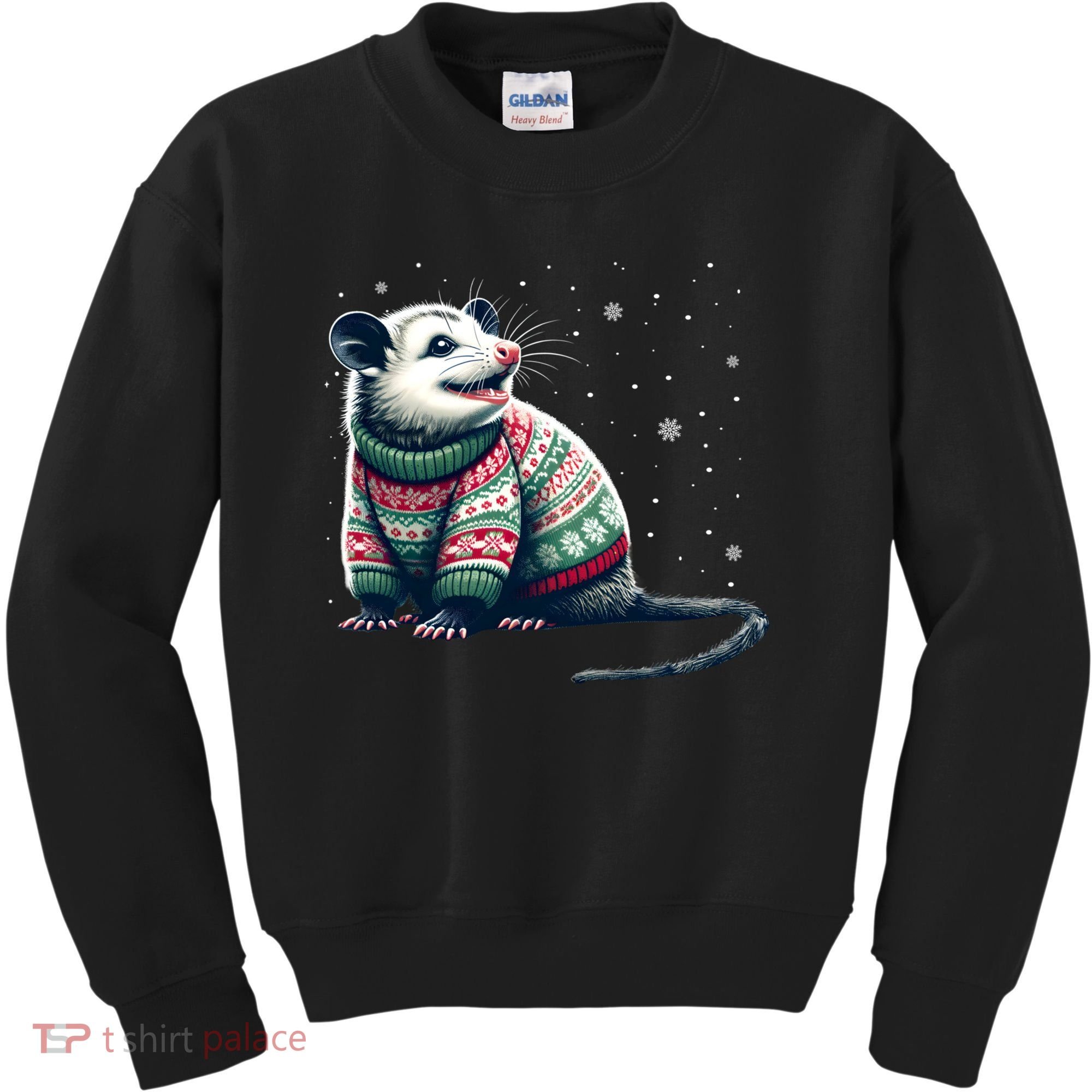 Possum Ugly Christmas Sweater Opposum Lover Rodent Owner Kids Sweatshirt