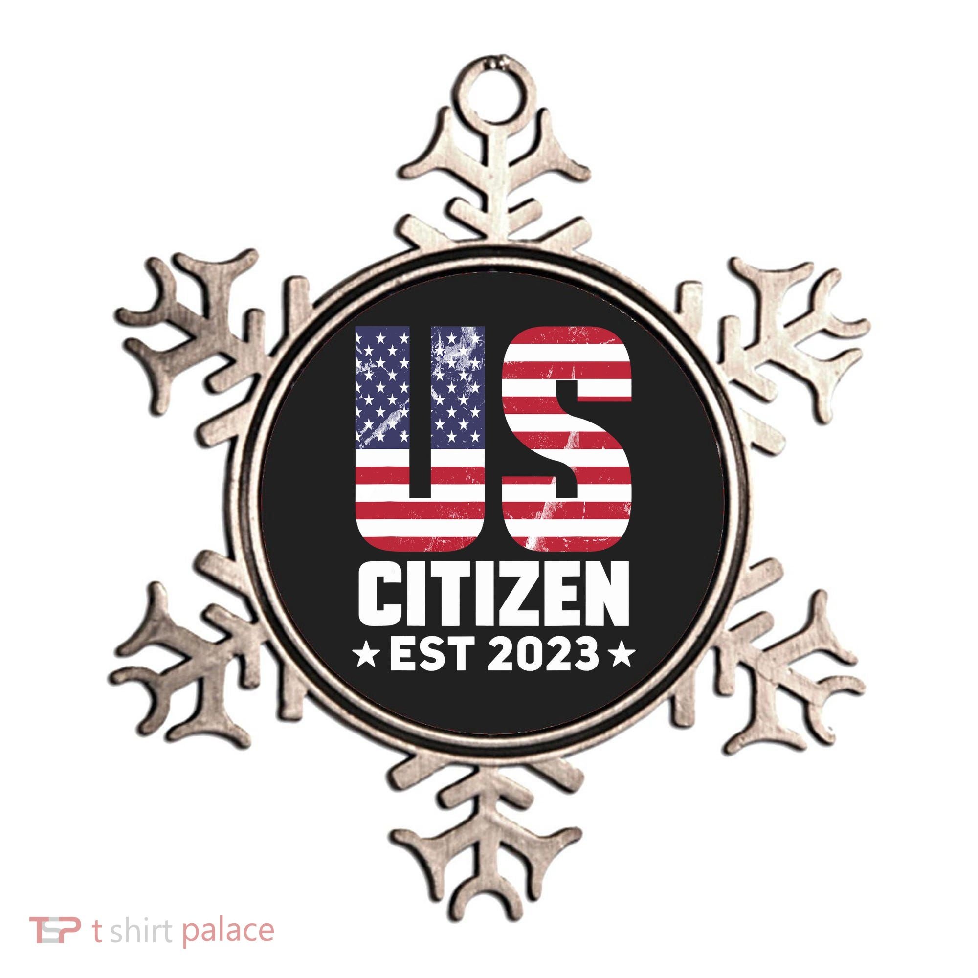 Proud US Citizenship Decoration American New USA Citizen Ornament