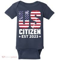 Proud US Citizenship Decoration American New USA Citizen Baby Bodysuit thumb 0