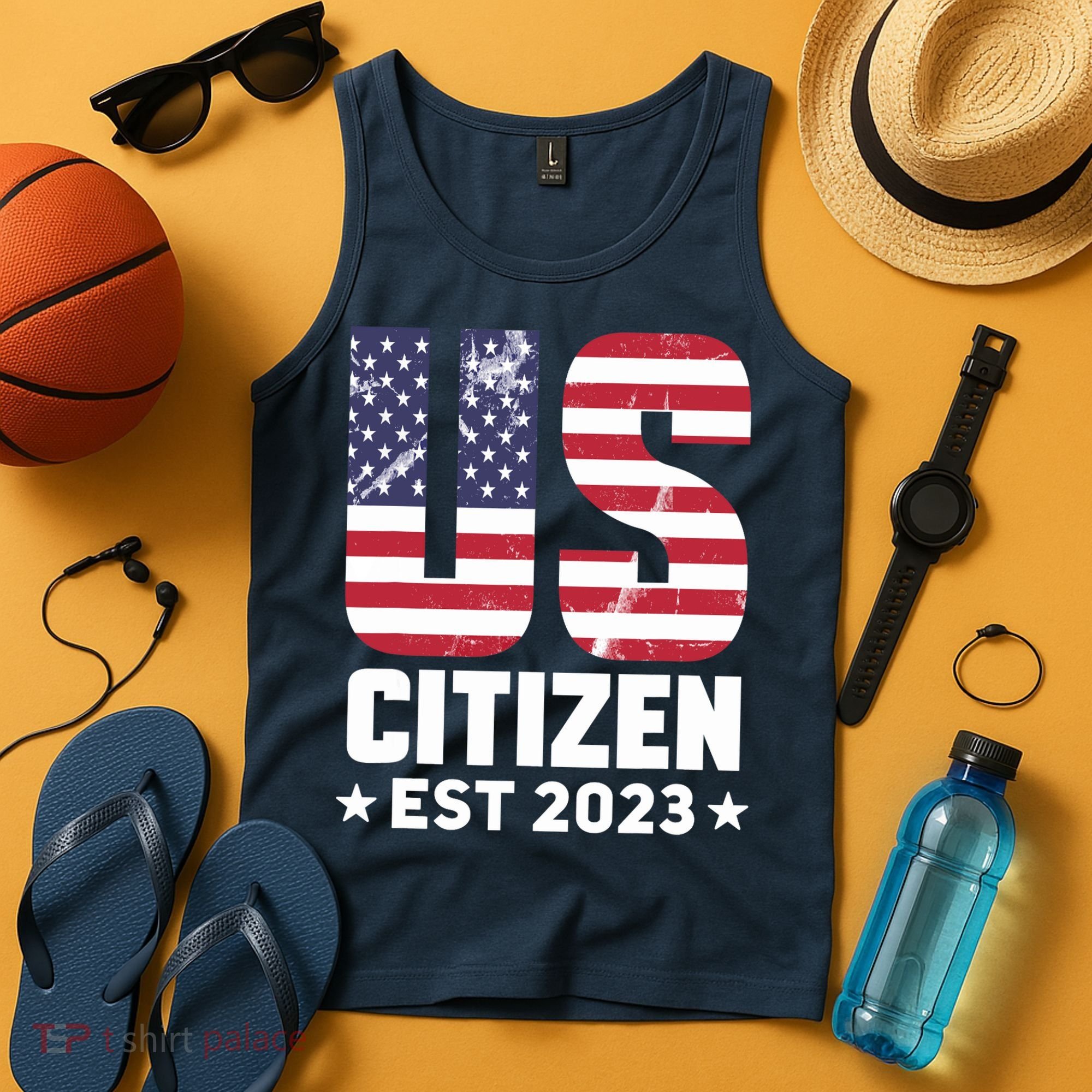 Proud US Citizenship Decoration American New USA Citizen Tank Top