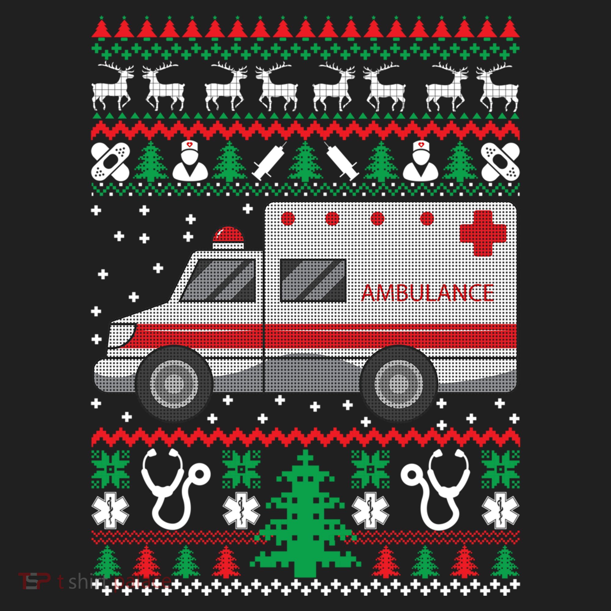 Paramedic Ugly Christmas Funny Gift Holiday Emt Ems Funny Gift Women's Sweatshirt