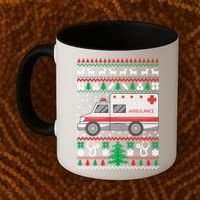 Paramedic Ugly Christmas Funny Gift Holiday Emt Ems Funny Gift Coffee Mug thumb 2