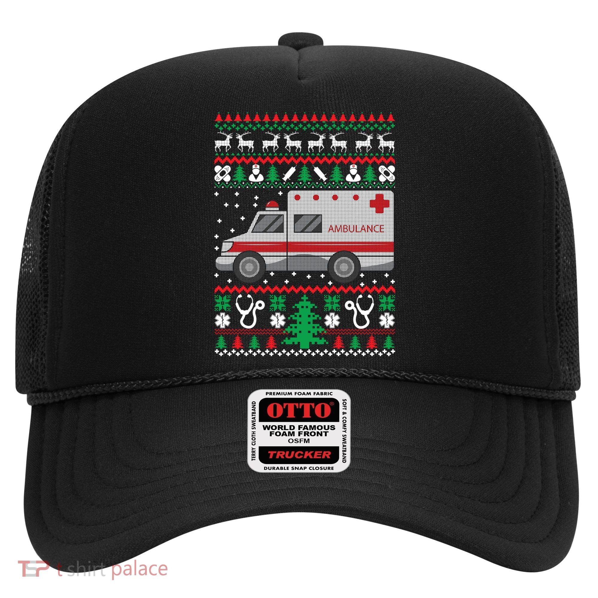 Paramedic Ugly Christmas Funny Gift Holiday Emt Ems Funny Gift Hat
