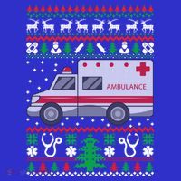 Paramedic Ugly Christmas Funny Gift Holiday Emt Ems Funny Gift Long Sleeve Shirt thumb 2