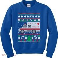 Paramedic Ugly Christmas Funny Gift Holiday Emt Ems Funny Gift Kids Sweatshirt thumb 0