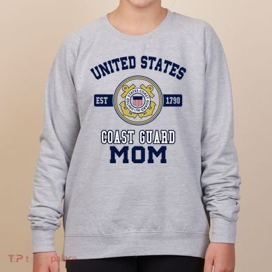 Proud Us Coast Guard Mom Military Pride Gift Women's Sweatshirt