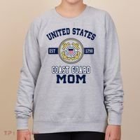 Proud Us Coast Guard Mom Military Pride Gift Women's Sweatshirt thumb 0