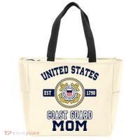 Proud Us Coast Guard Mom Military Pride Gift Tote Bag thumb 0