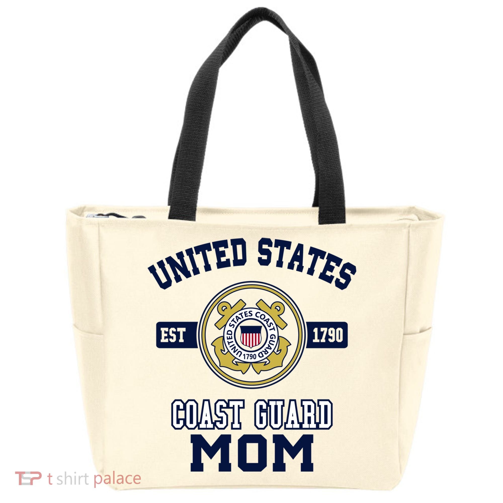 Proud Us Coast Guard Mom Military Pride Gift Tote Bag