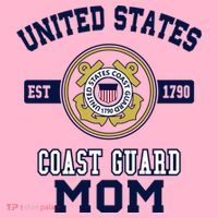 Proud Us Coast Guard Mom Military Pride Gift Coaster thumb 2