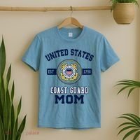 Proud Us Coast Guard Mom Military Pride Gift T-Shirt thumb 2