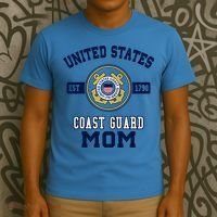 Proud Us Coast Guard Mom Military Pride Gift T-Shirt thumb 3