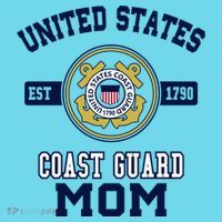 Proud Us Coast Guard Mom Military Pride Gift T-Shirt thumb 6