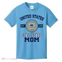 Proud Us Coast Guard Mom Military Pride Gift Kids T-Shirt thumb 0