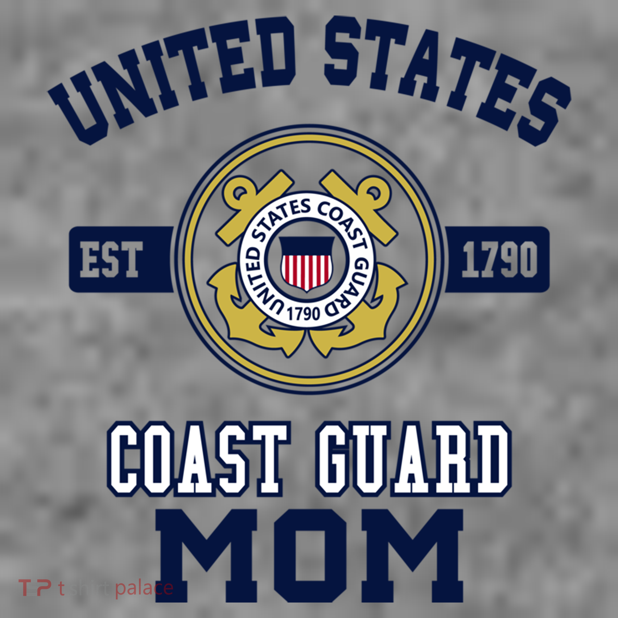 Proud Us Coast Guard Mom Military Pride Gift Toddler Hoodie