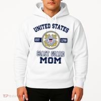 Proud Us Coast Guard Mom Military Pride Gift Hoodie thumb 2