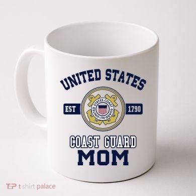 Proud Us Coast Guard Mom Military Pride Gift Coffee Mug