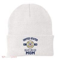 Proud Us Coast Guard Mom Military Pride Gift Beanie thumb 0