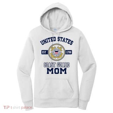 Proud Us Coast Guard Mom Military Pride Gift Women's Hoodie